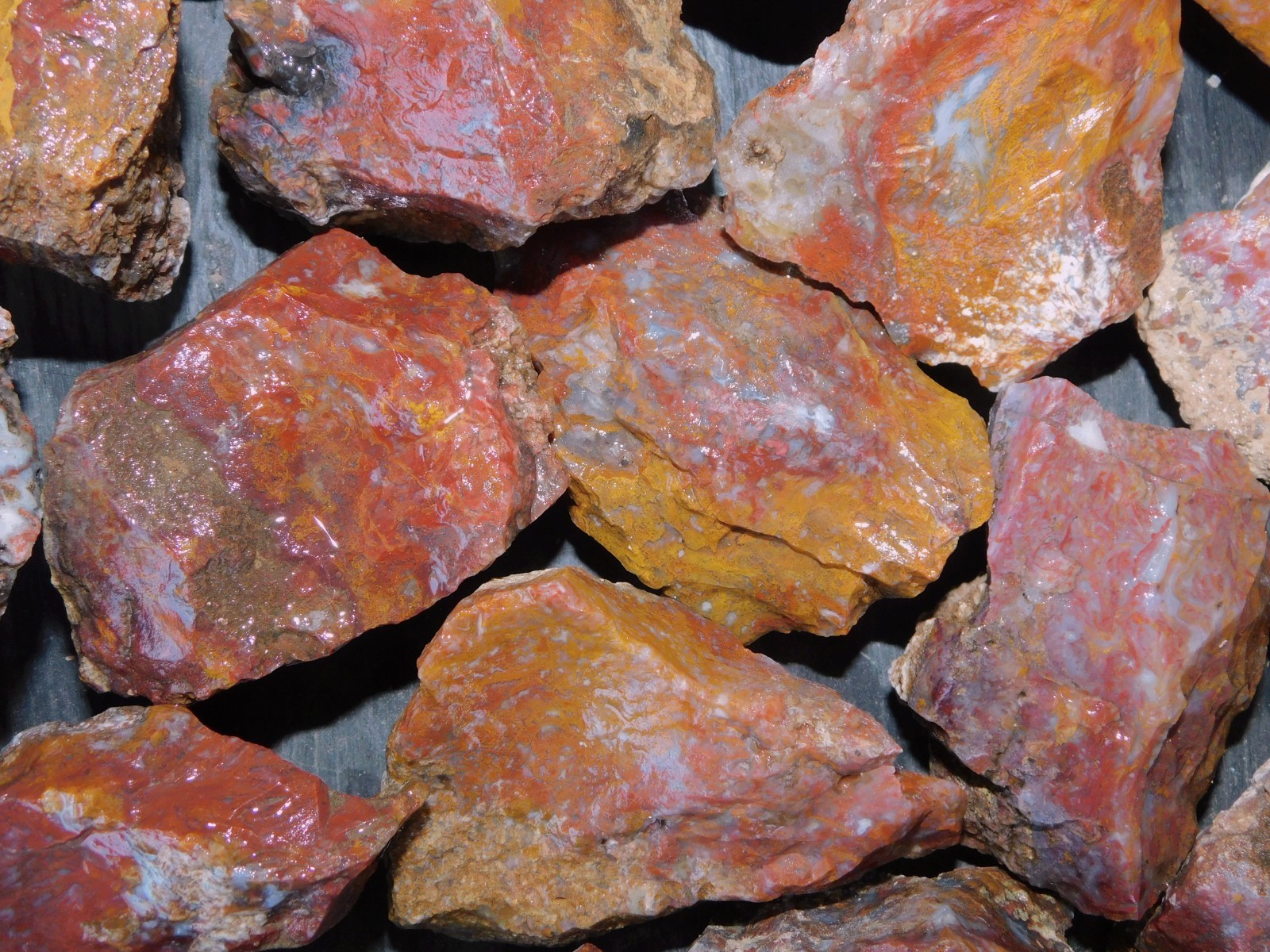 San Carlos Agate natural lapidary cabbing tumbling rough from Mexico