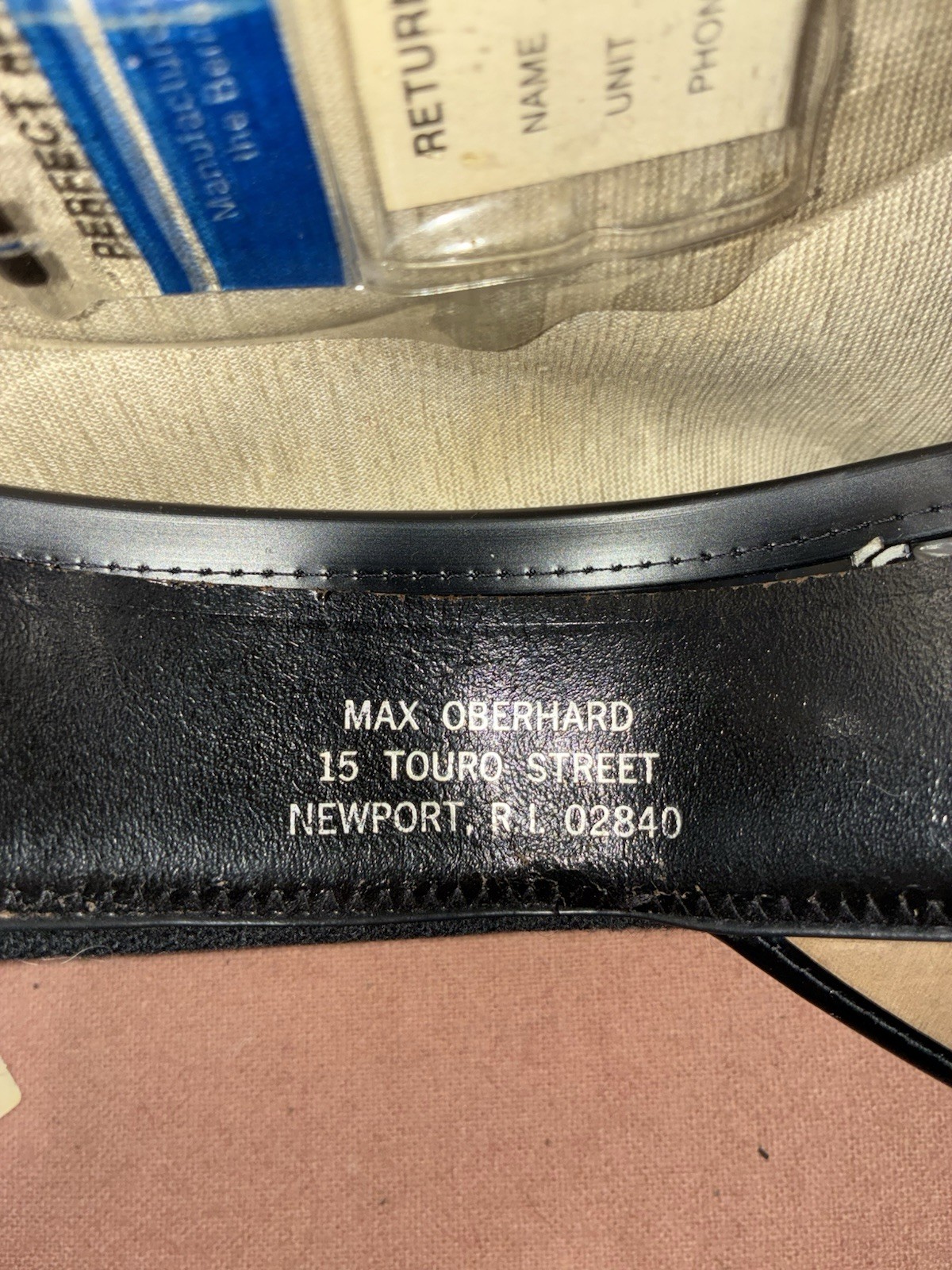 USN cap and mess dress accessories