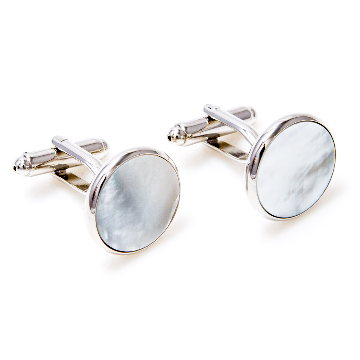 MRCUFF Mother of Pearl 2 Cufflinks and 4 Studs Tuxedo Set Bulk Packed