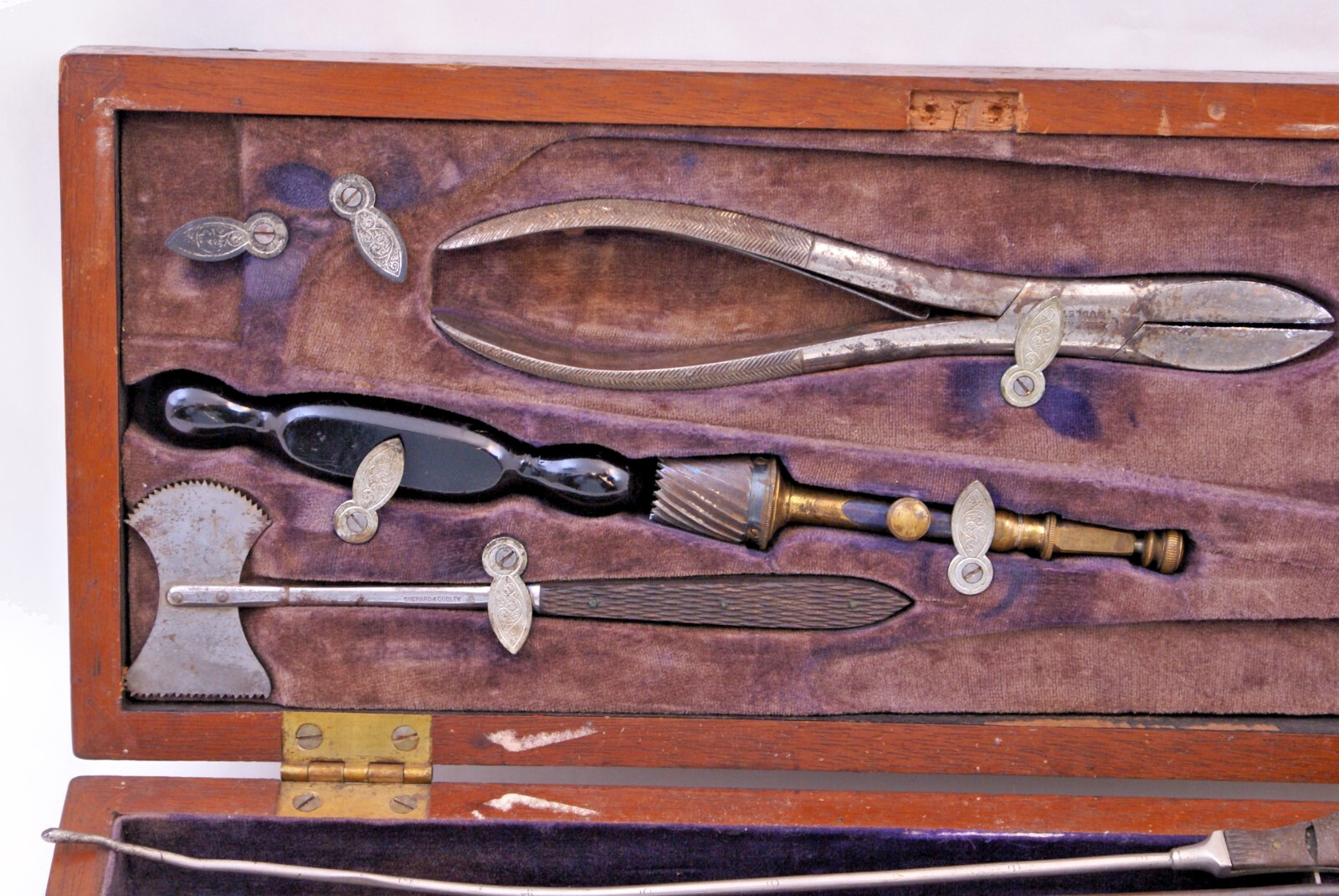 ANTIQ MEDICAL SURGEON SURGICAL KIT - THORP & LLOYD CIVIL WAR ERA - 14 PC - ORIG