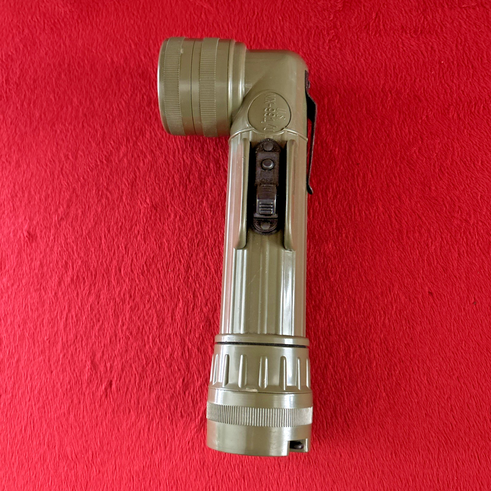 Vietnam 60s US Army USGI GT MX-991/U OD Green Flashlight Right Angle