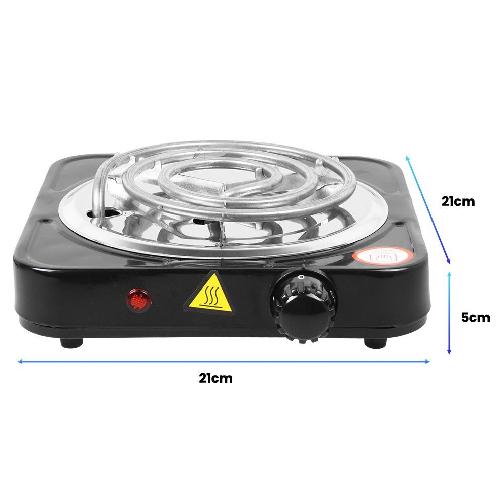 1000W Portable Single Electric Burner Hot Plate Camping Stove Stainless 110V US