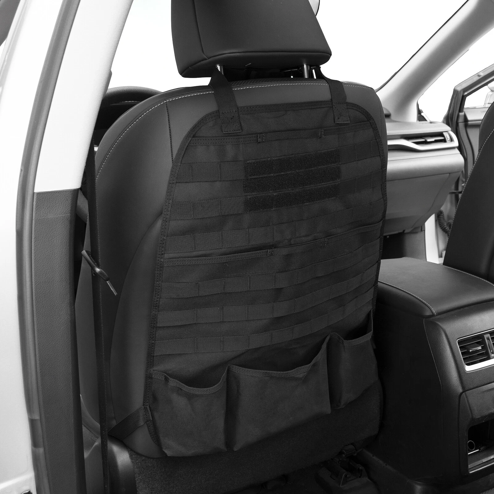 Tactical MOLLE Truck Seat Back Organizer - Car Cover Panel Vehicle Storage Bag