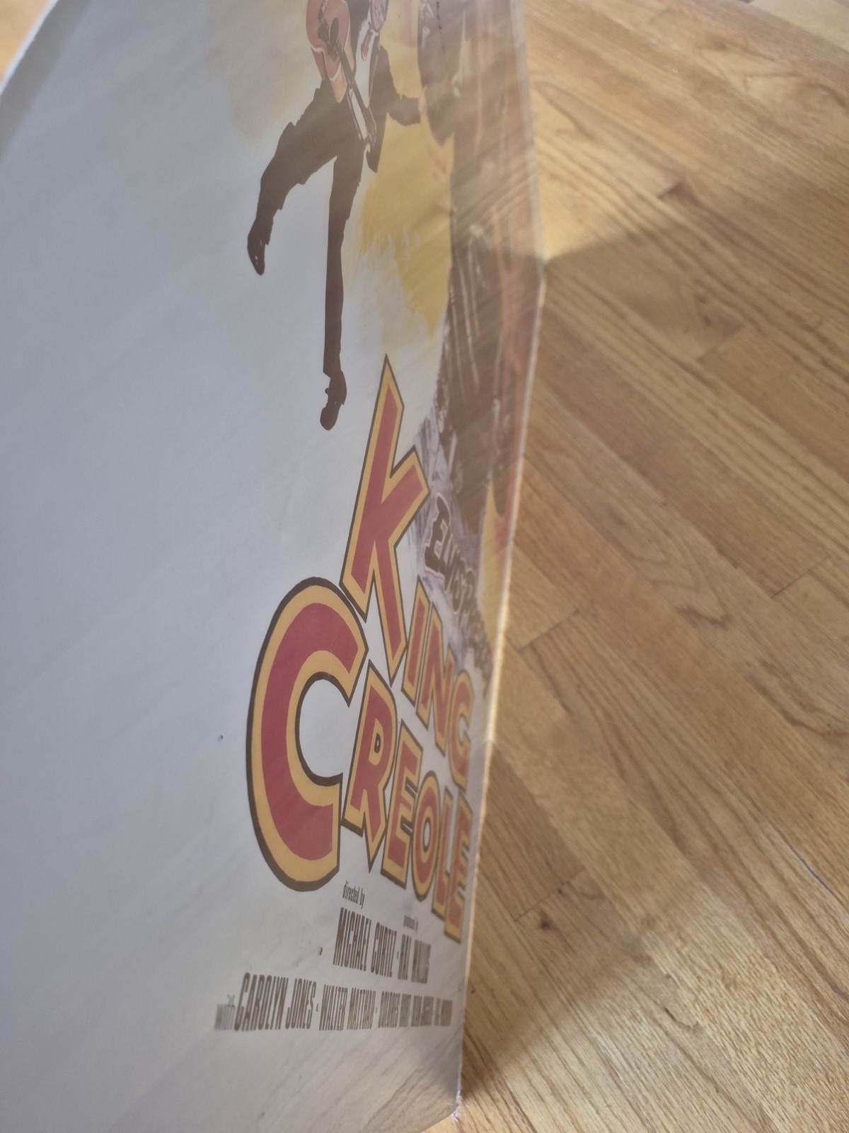 ELVIS PRESELY KING CREOLE POSTER 20''x28'' RARE In Plastic Minor Damage