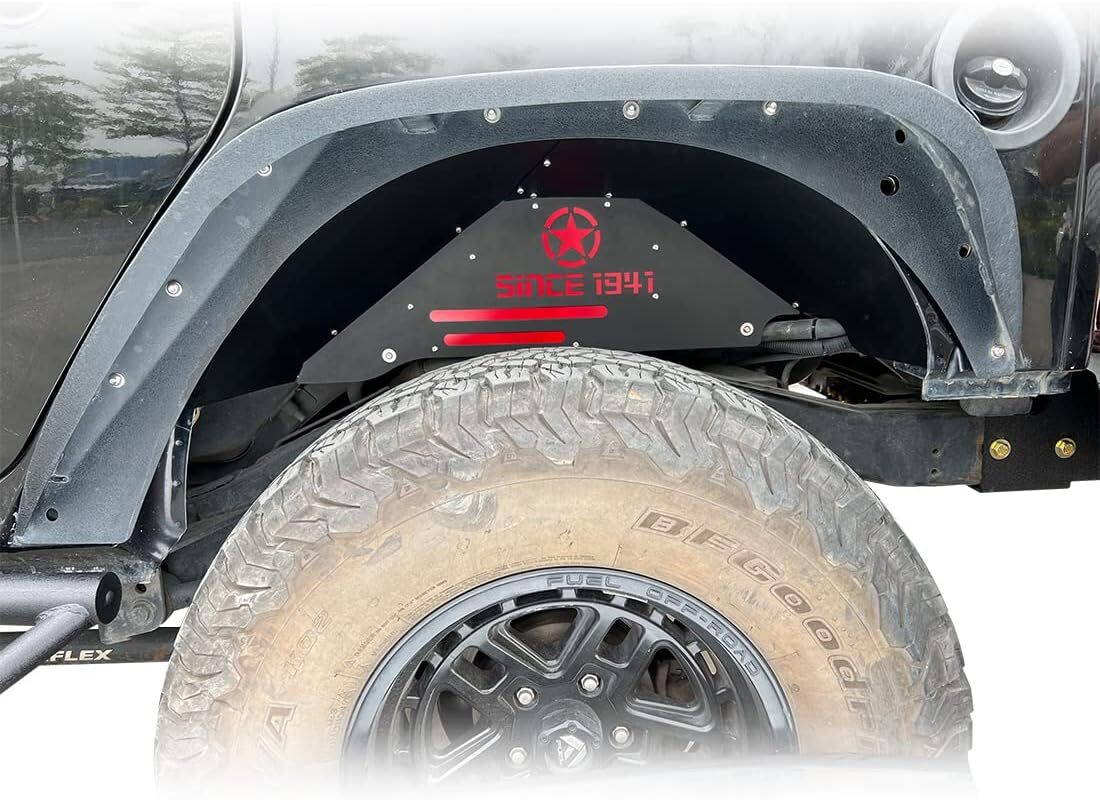 Front & Rear Inner Fender Liners for 2007-2018 Jeep Wrangler JK & JKU Unlimited