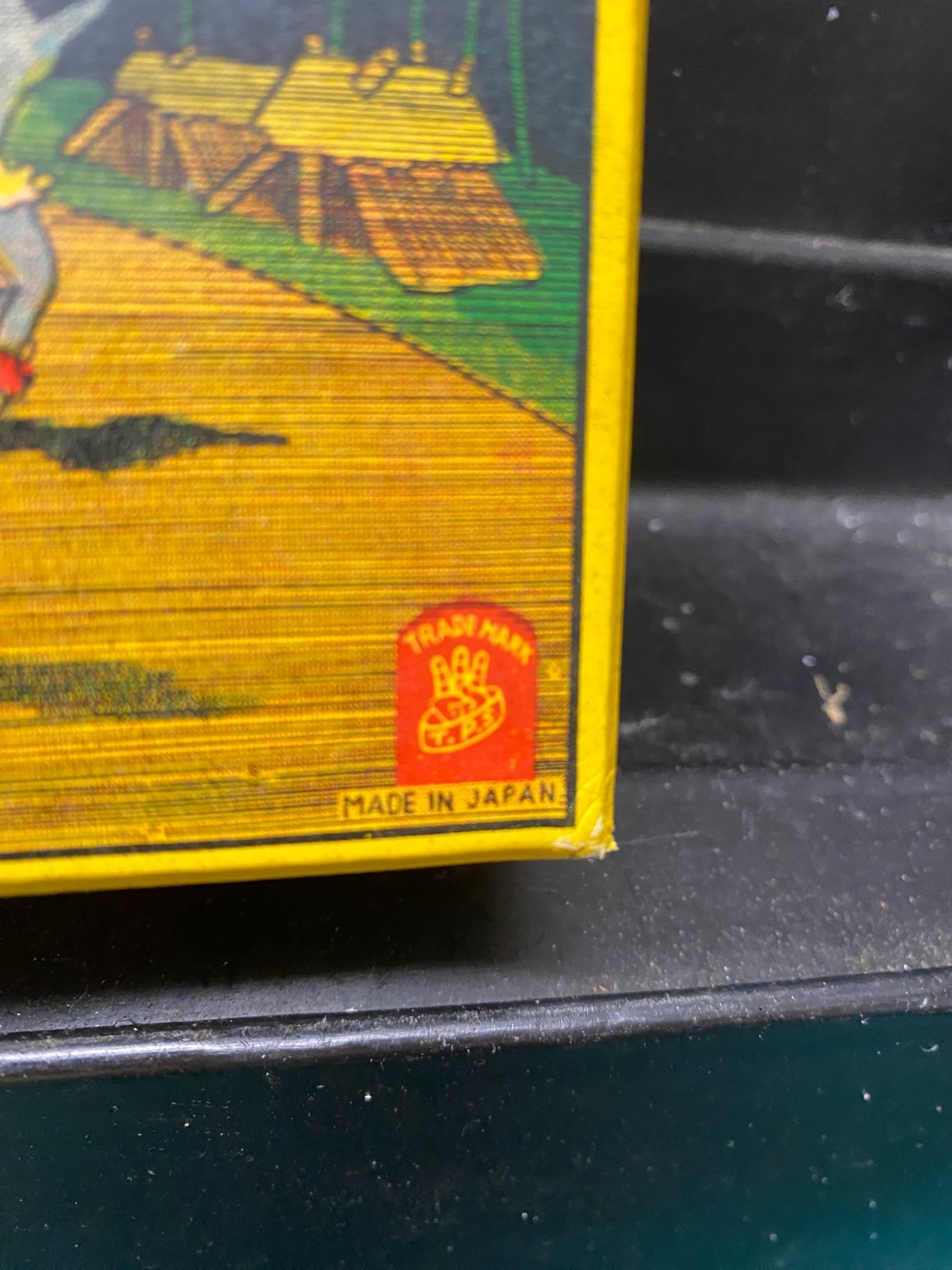 Vintage Pango Pango African Dancer Tin Mechanical Wind up Toy In Original Box