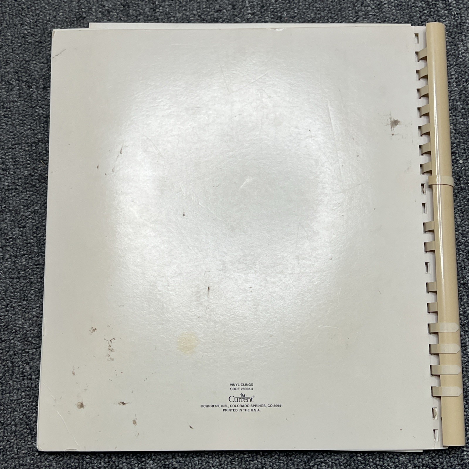 Vintage Current Inc Vinyl Clings Storage Book Holiday Stickers 1990s