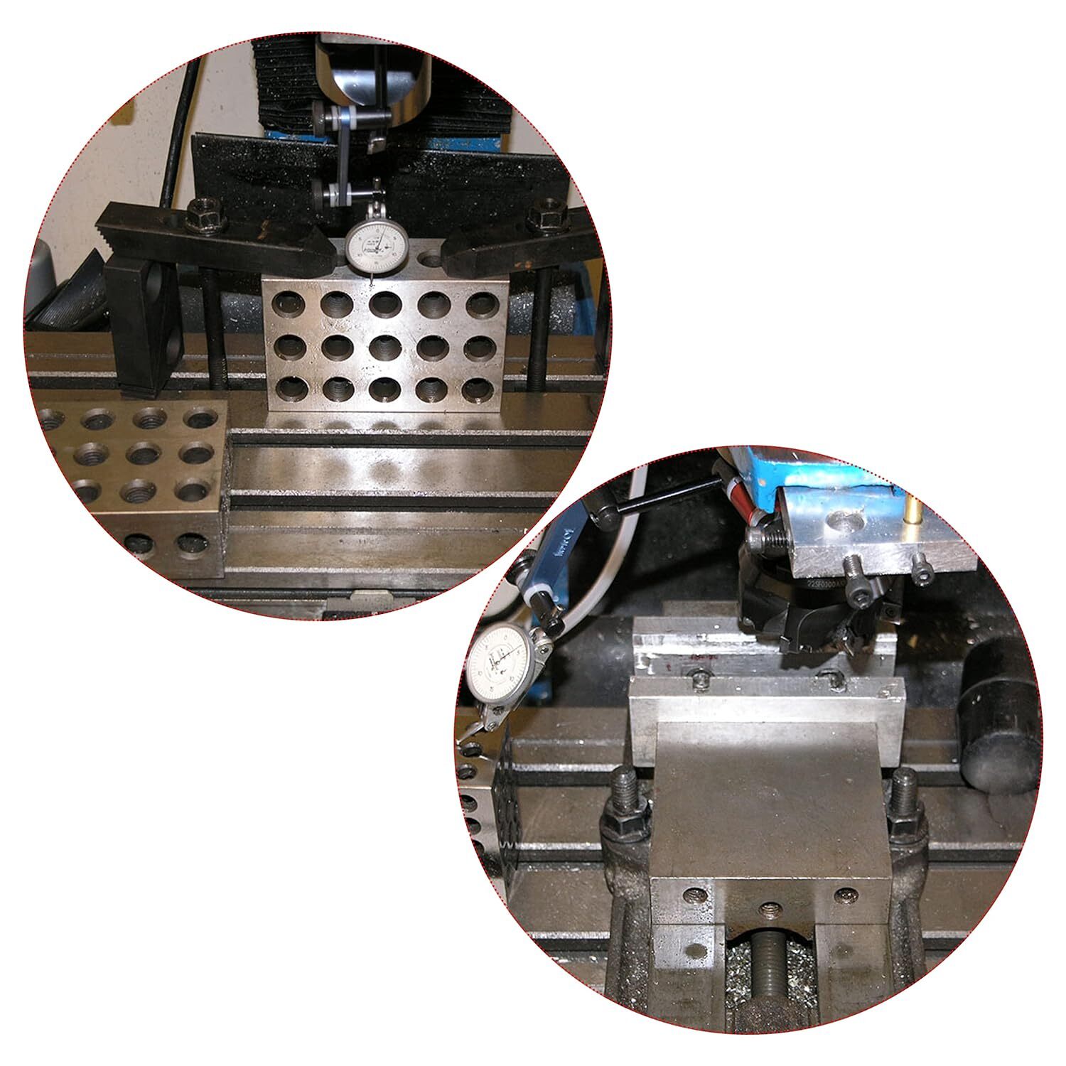 HFS(R) 1 Pair 123 Blocks 1-2-3 Ultra Precision .0002 Hardened Steel, 23 Holes