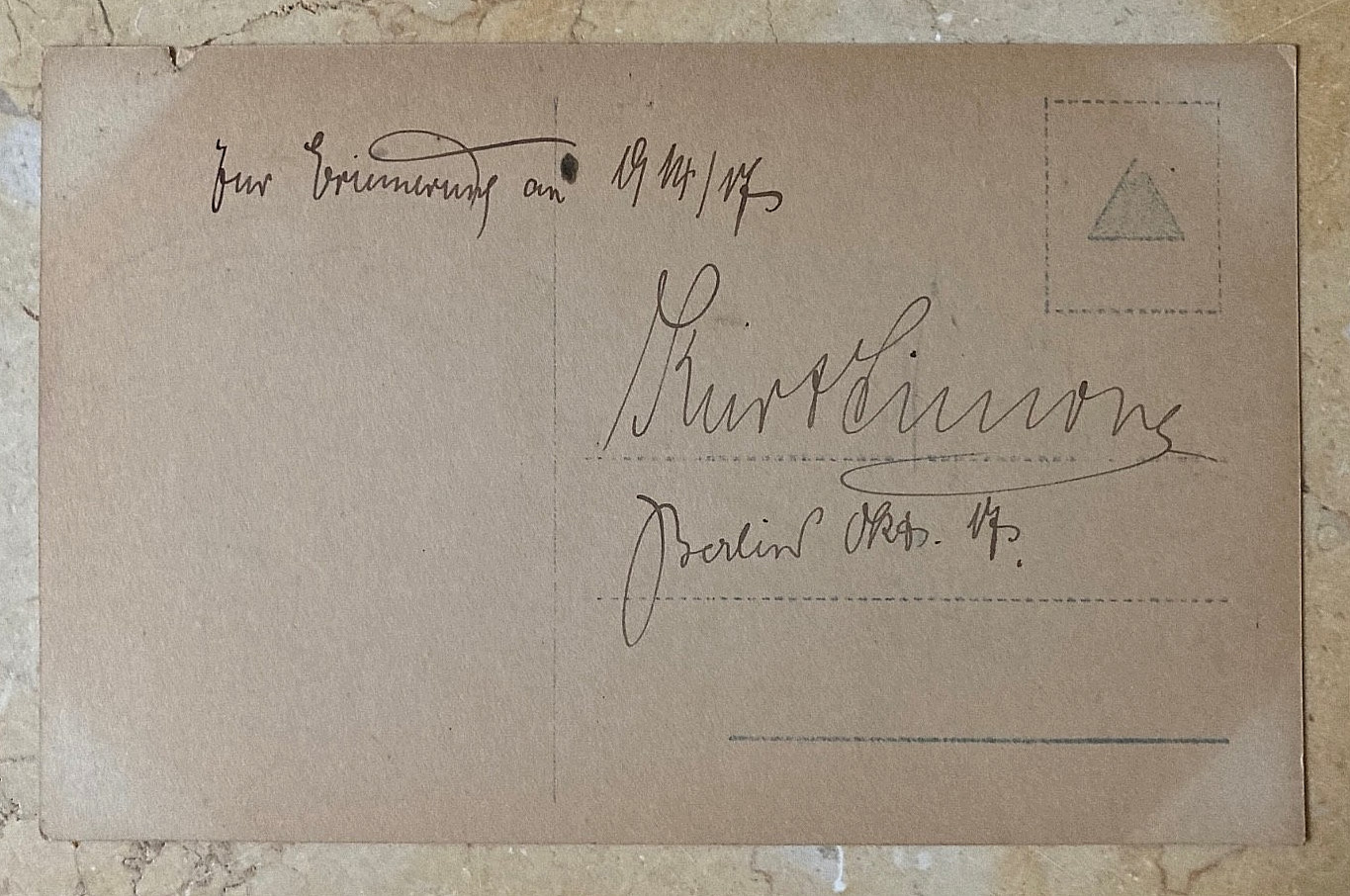 RARE! WW1 GERMAN ARMY COMMAND NAVAL CORPS FLANDERS BRUGES BELGIUM PHOTO POSTCARD