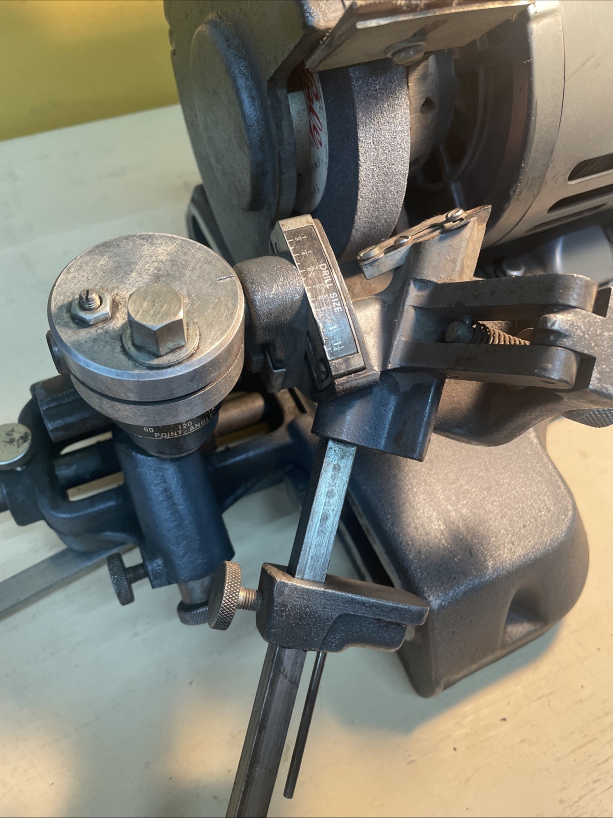 Drill Bit Sharpener Lisle 91000 Drill Grinder AO Smith 115V 1/8 To 1-1/4” 60-180