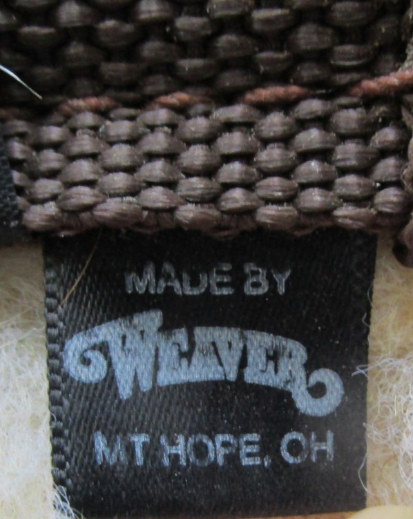 34" WEAVER WIDE BROWN FLEECE WESTERN CINCH