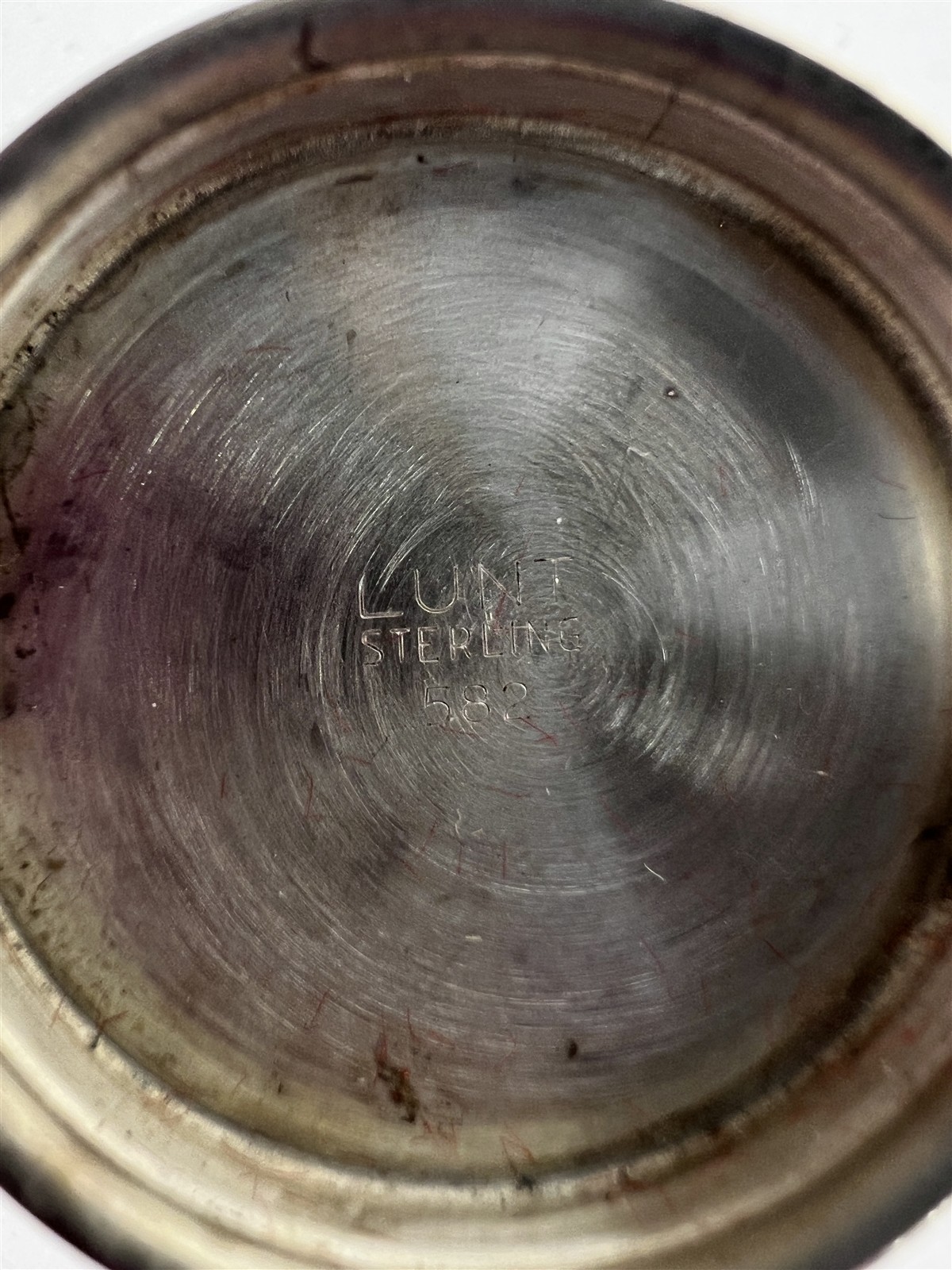 Vintage Sterling Silver Lunt #582 Cordial Cup w/ Gold Wash Inside - 5/8"