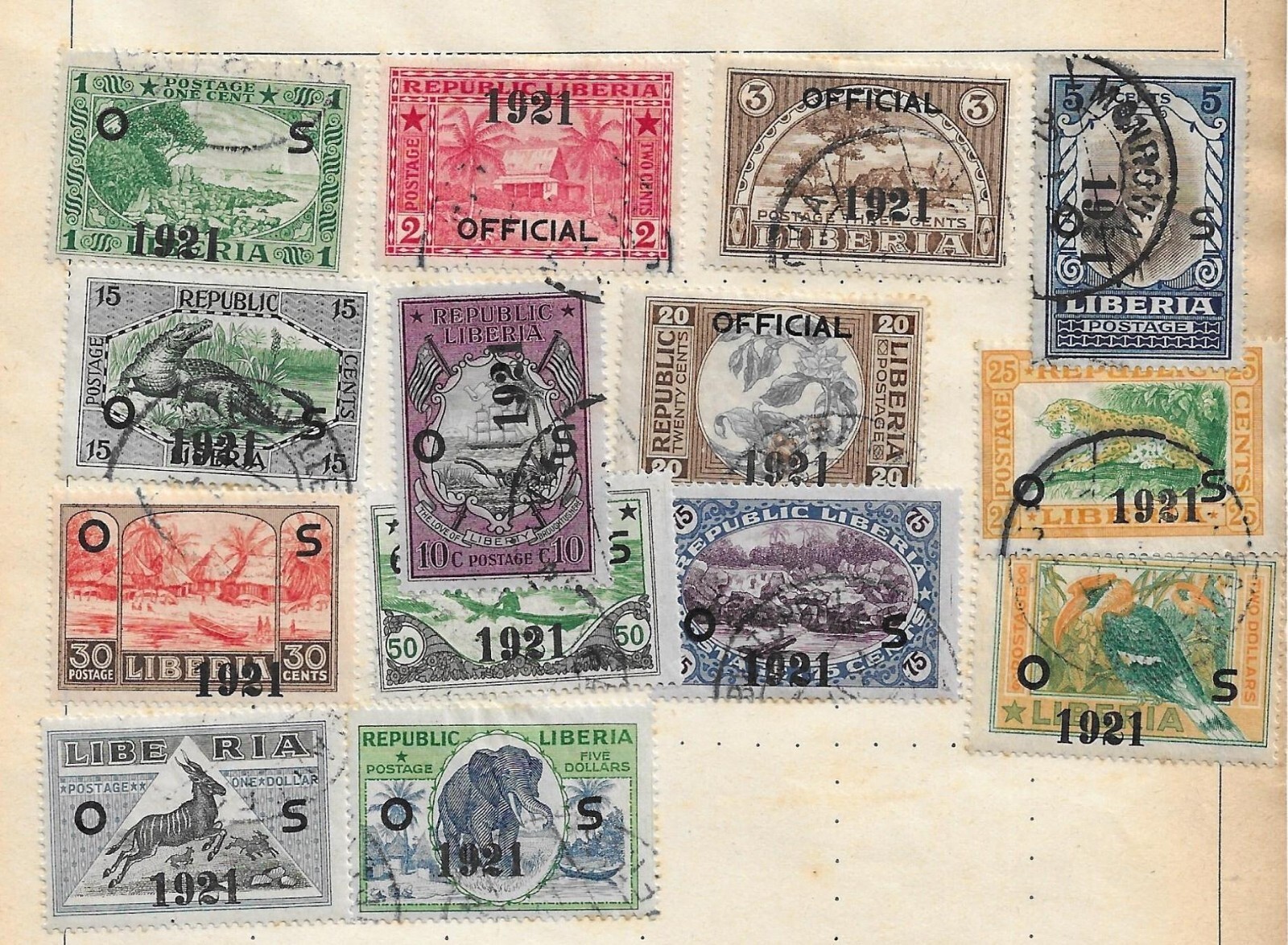 Liberia Earlier Collection on Pages & Cards
