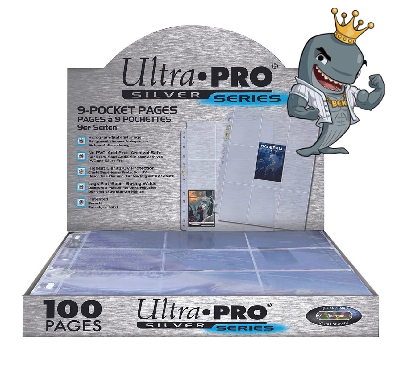Ultra Pro Silver Series 9-Pocket Pages 100ct Box FREE SHIP
