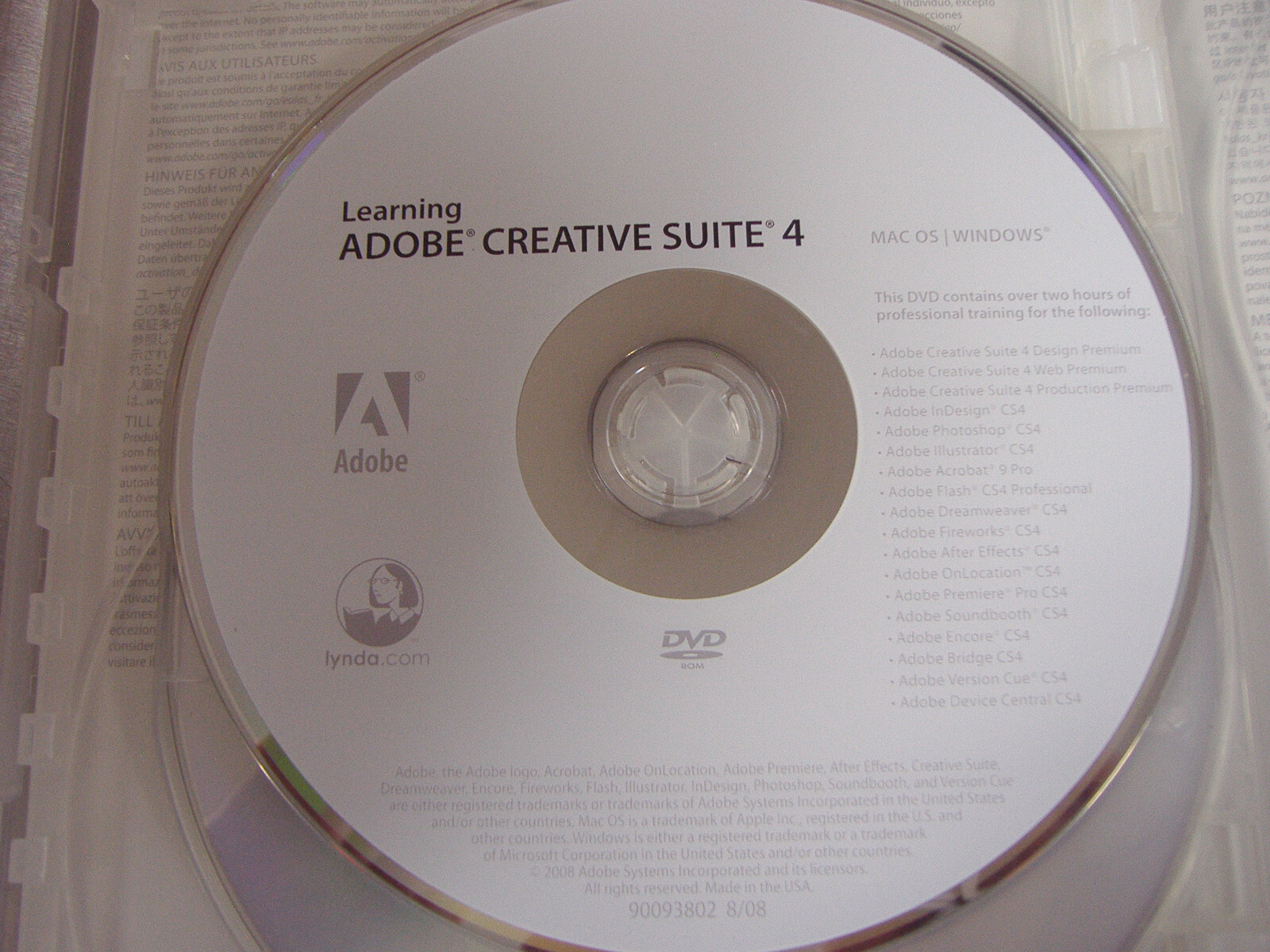Adobe Creative Suite 4 CS4 Design Standard For Windows Full Retai DVD Version