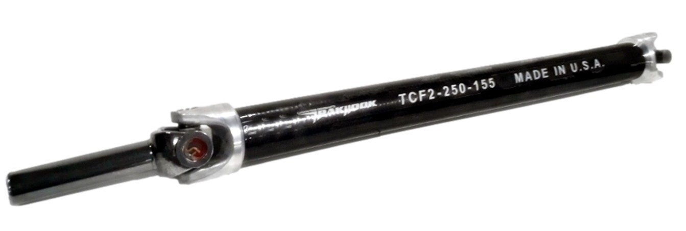 Dirt Late Model Carbon Fiber Driveshaft w/8" slip yoke 2.81" ODx.155" wall 1310