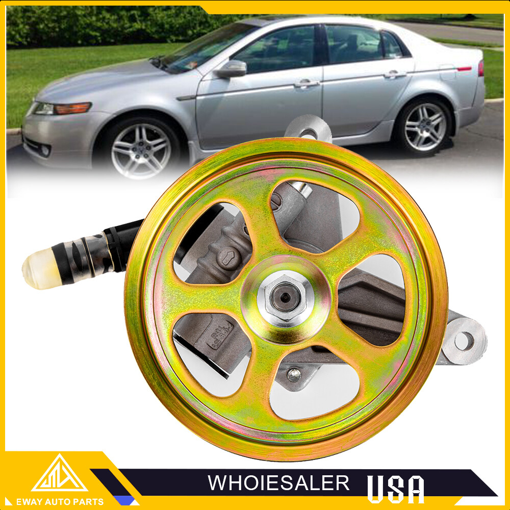 Power Steering Pump w/ Pulley for Acura TL 3.2L 2004 2005 2006 2007 2008 2008