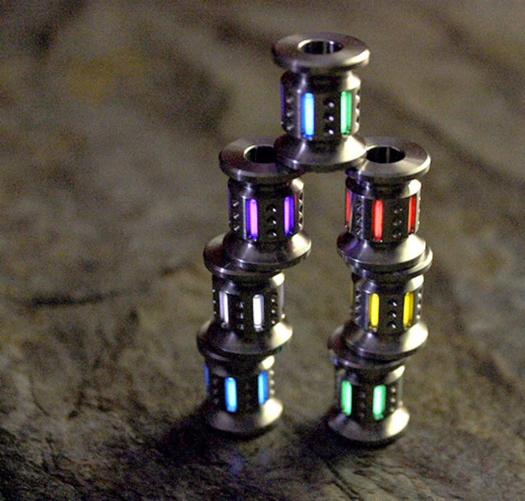 TC4 Titanium Alloy Lanyard Bead Bracelet Necklace Bead Pendant Key Chain Pendant