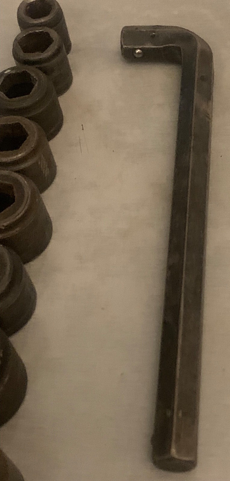 Hexall Socket Wrench Breaker Bar Set Hex Dr. 1/2-1" Sedgley Patented 1918 USA