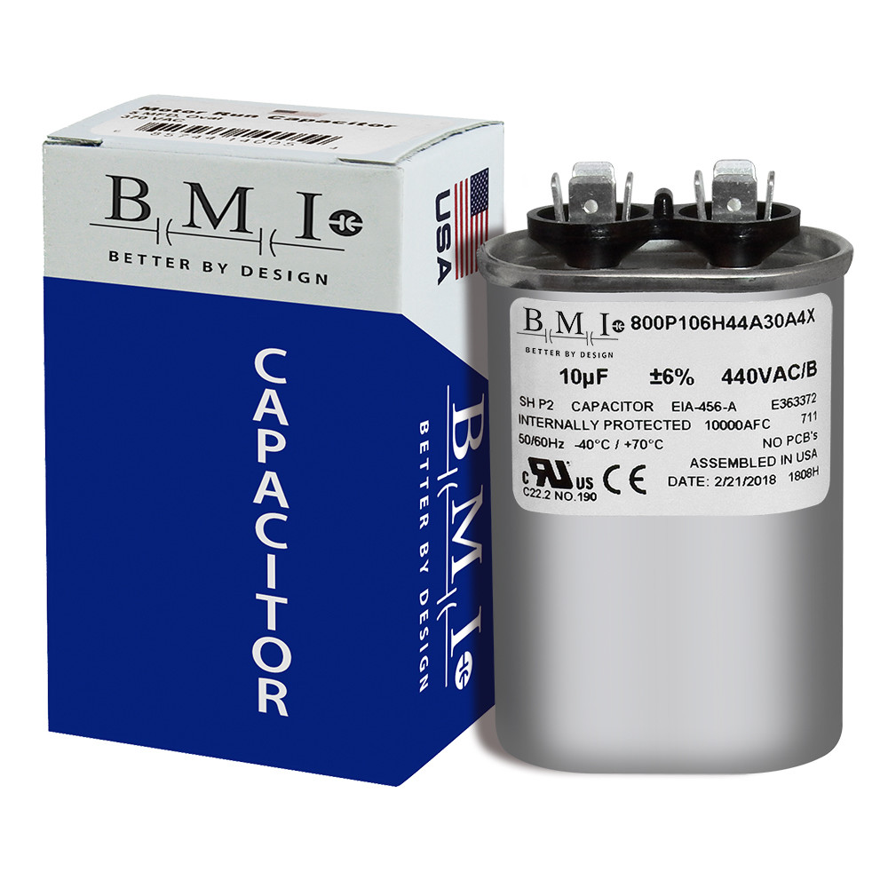 Mars Mars2 Replacement Oval Run Capacitor 10 uf MFD 370 or 440 VAC volt 12908