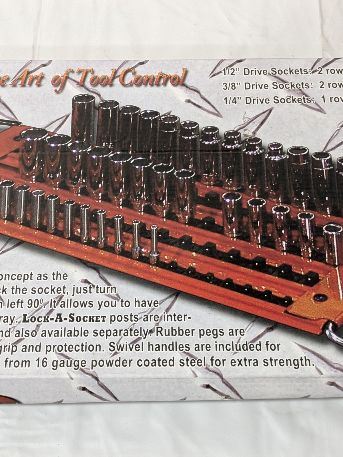 Mechanic's Time Saver 76 Pc Capacity Locking Socket Organizer Tray MTS-LASTRAY