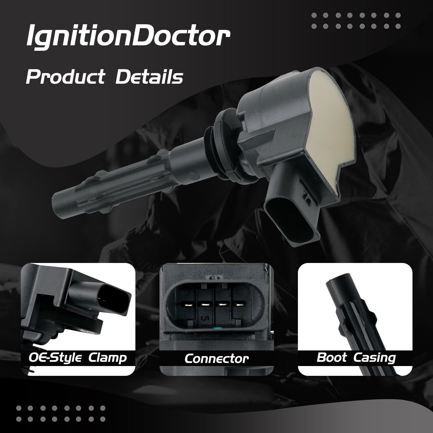 6X OEM Ignition Coil+Iridium Spark plugs Pack For Mercedes-Benz C300 E350 UF535