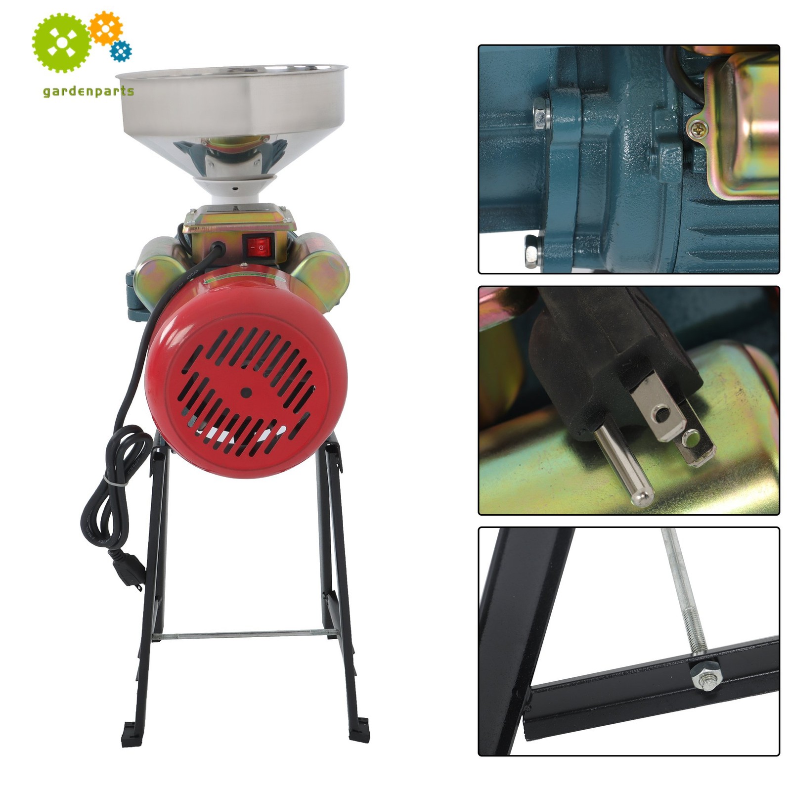 110V Corn Wheat Feed Flour Cereal Grain Mills 3000W Electric Grinder Grain Mill