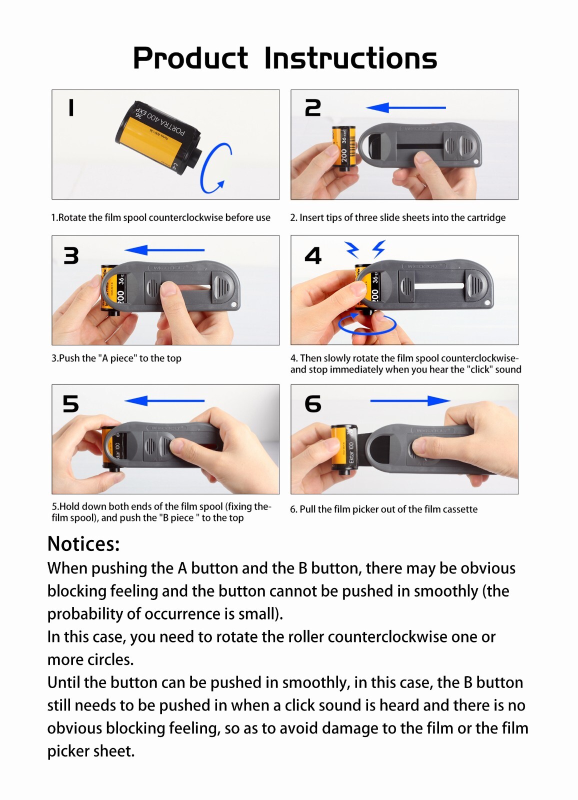 1x Film Leader Retriever FILM PICKER for 35mm Cassettes Safe Films Extractor