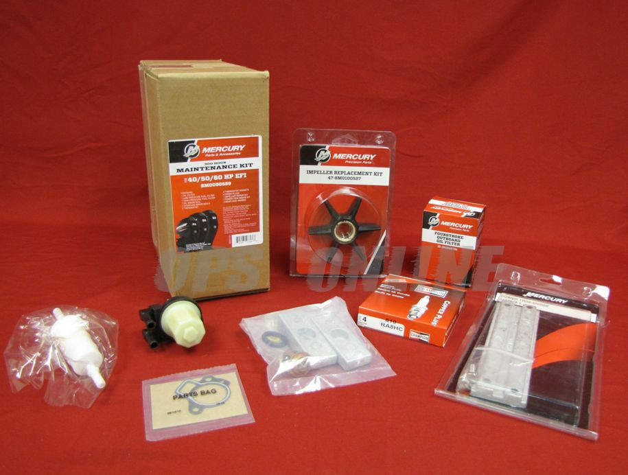 Mercury 300 Hour Maintenance Kit 40 / 50 / 60 HP EFI 4-Stroke BF CT 8M0090559