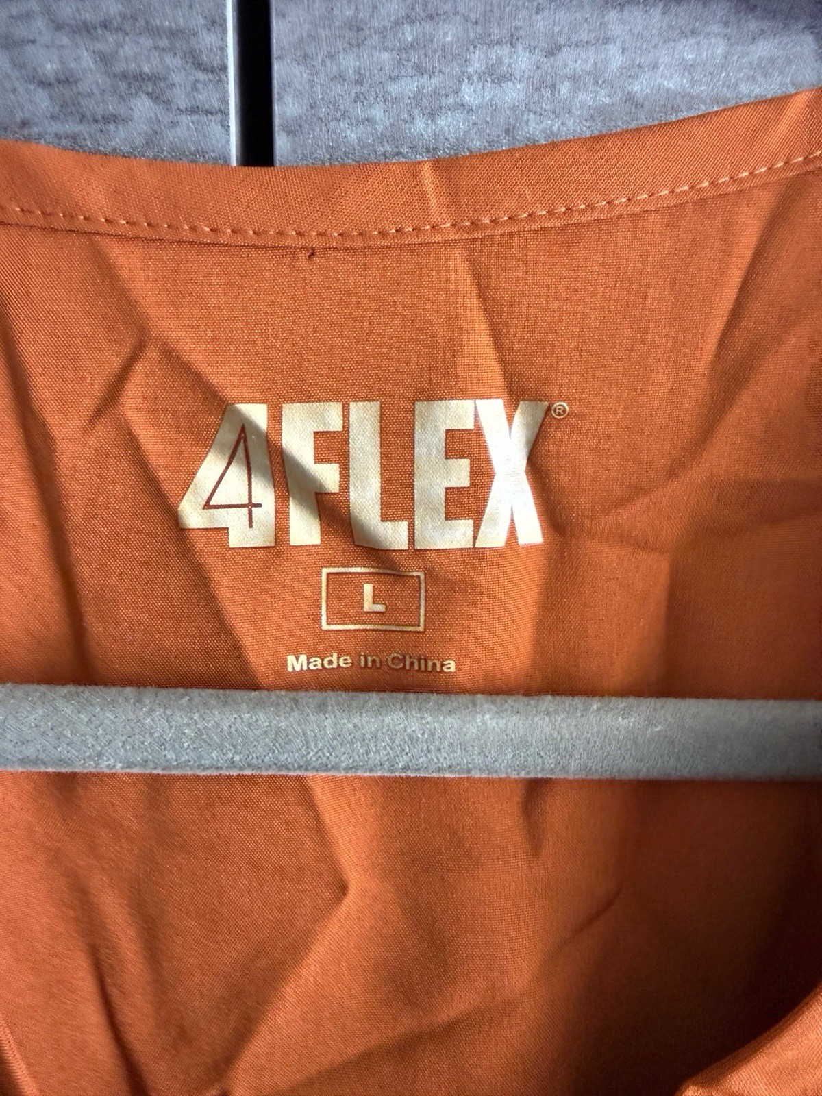 4Flex Scrub Set Size Large in Cinnamon color Top and Pants