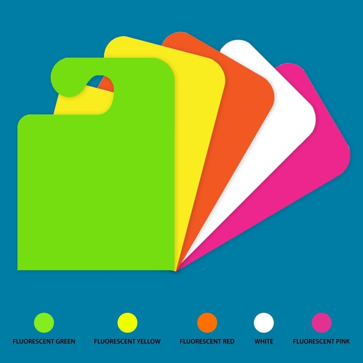 Versa Tags Blank Hook Rearview Mirror Hang Tags Pack of 50 Hang Tag 8.5" X 11.5"