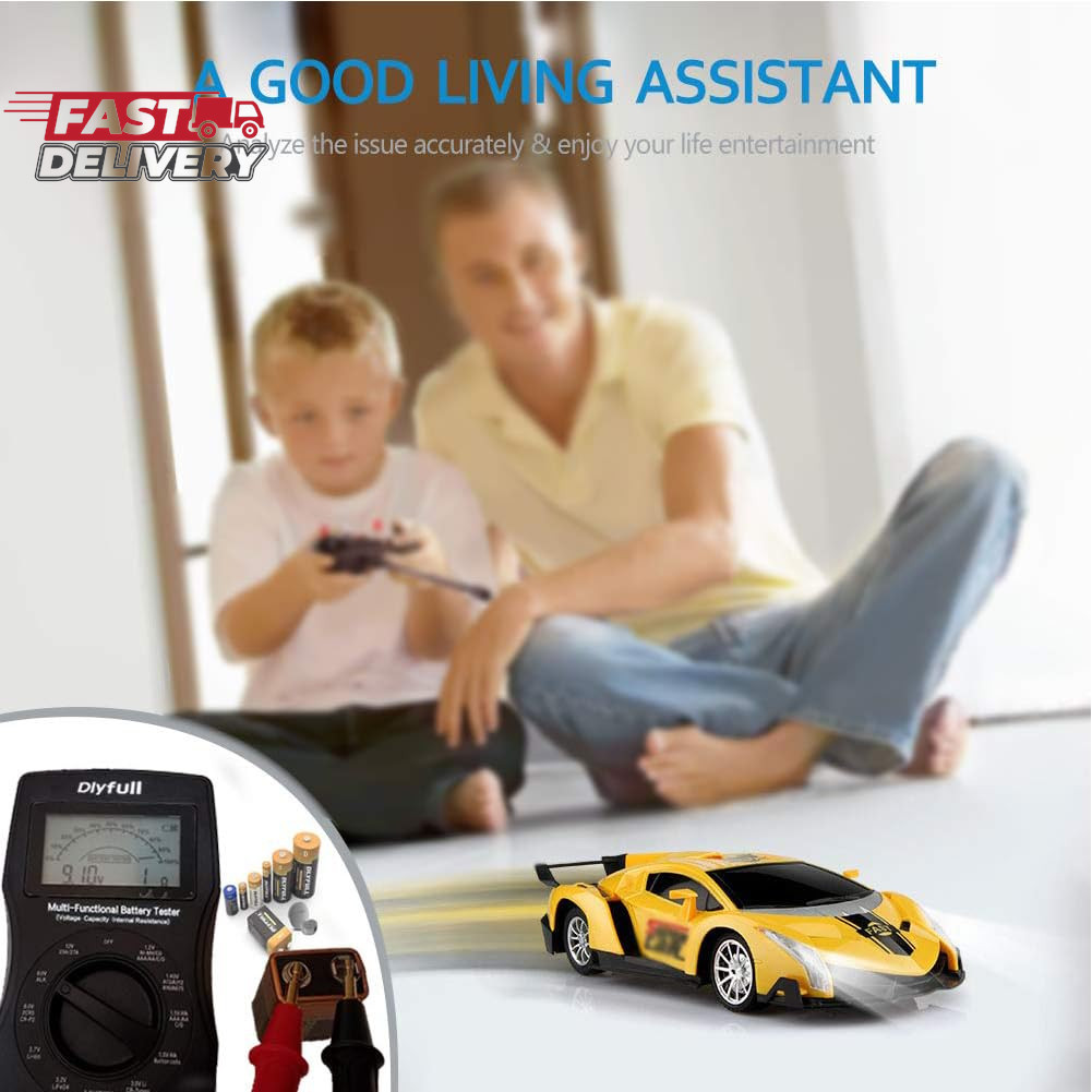 Dlyfull Universal Battery Tester with LCD Display, Small Digital Battery Voltage