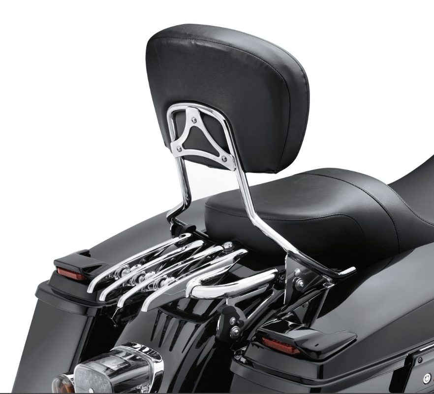 Chrome Stealth Luggage Rack For Harley Touring Street Glide Road King 2009-2023