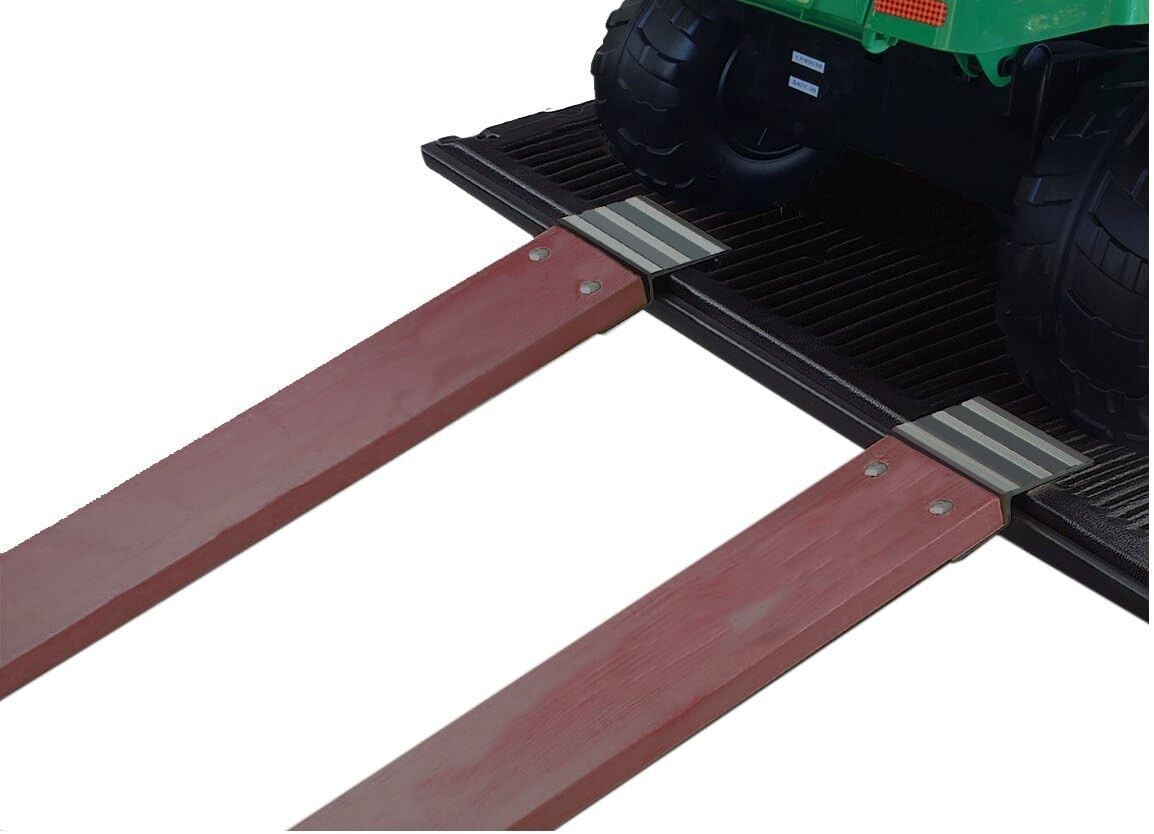 Aluminum Ramp Top Kit for 2" x8" Boards - 1400 lbs Capacity & Non-Skid Surface
