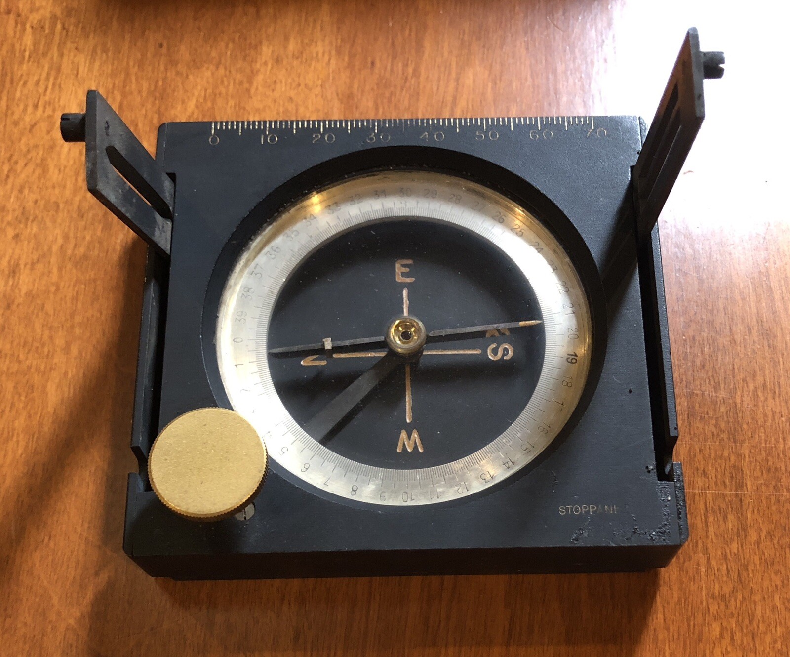 Antique Stoppani Engineering / Transit Compass c. late 19th Century