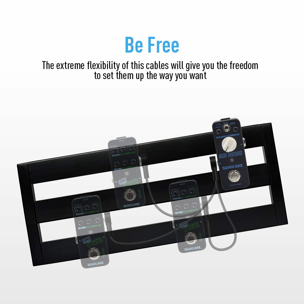 SONICAKE 15cm Patch Cable for Electric Guitar Effects pedal 6 pack