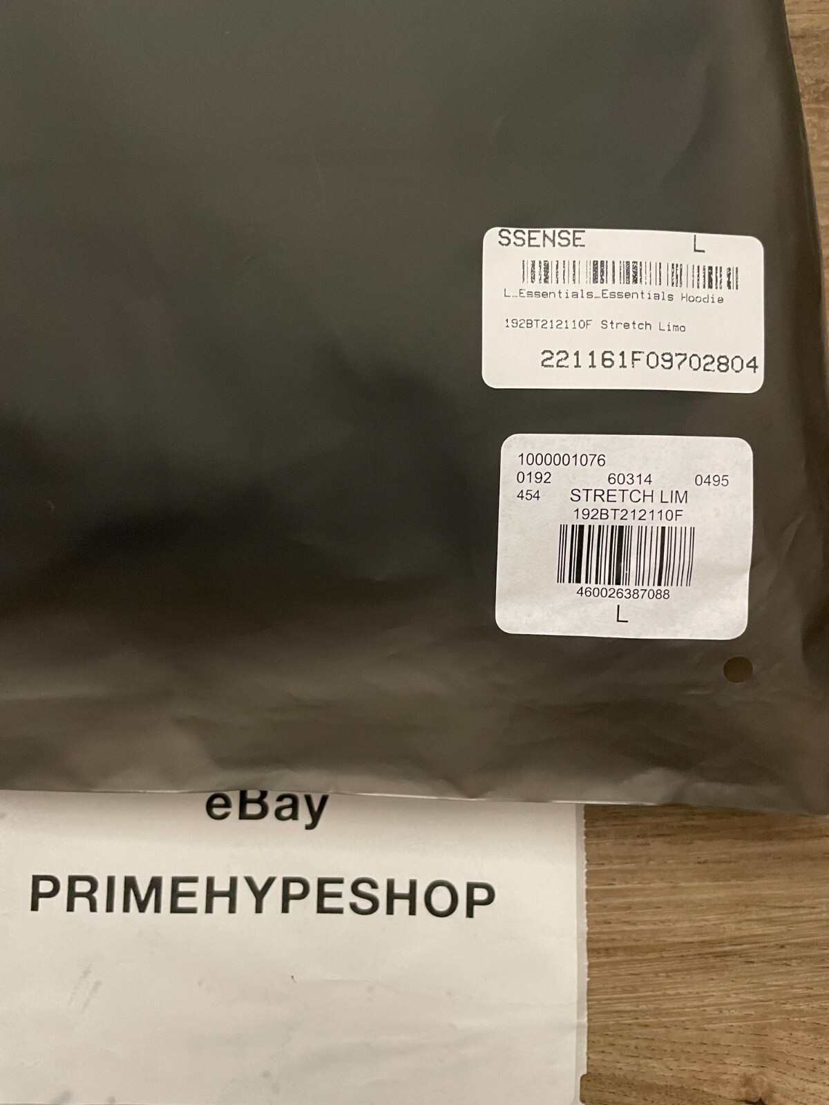 NEW Fear of God Essentials Hoodie Stretch Limo Black Size XXS-XL FREE SHIPPING