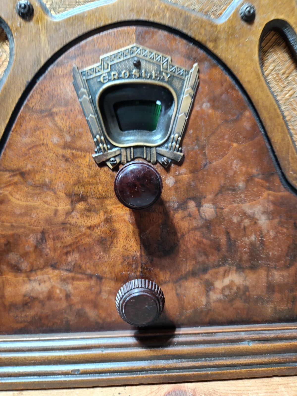 Art Deco CROSLEY Tombstone Table Top Tube Radio 1933/34 ~ Model 184