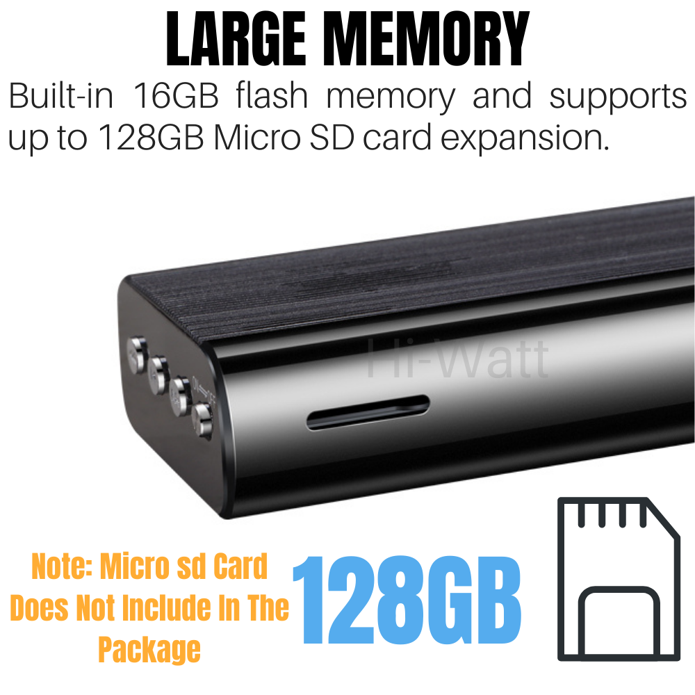 240 Hr Spy Mini MP3 Digital Voice Activated Recorder 16GB Audio Recording Device