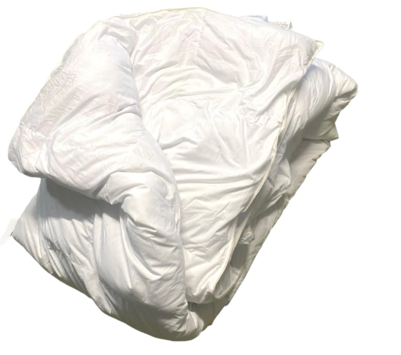 Siberian Goose Down Comforter, 100% Egyptian Cotton White (Size: Queen-90x90)