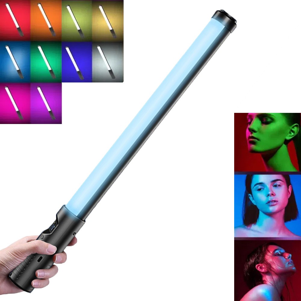 1-4PKS RGB LED Photography Lighting Portable Wand Handheld LED Video Fill Light