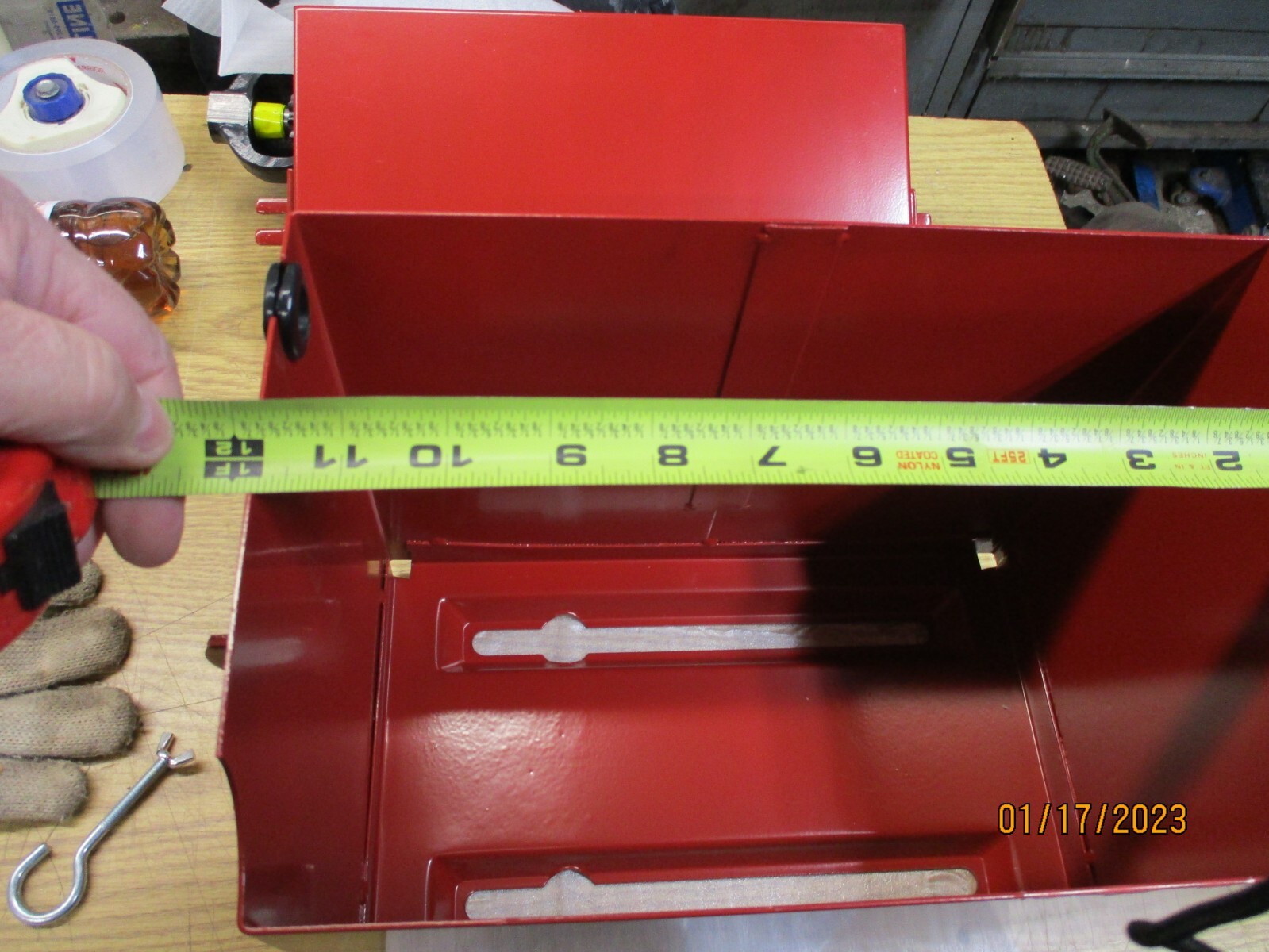 FARMALL M-MD-MV-SM-W6-WD BATTERY BOX NEW REPRODUCTION 51707D, 51713DXB