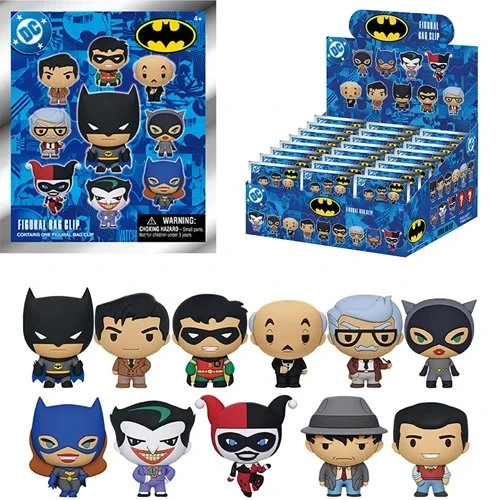 Batman: The Animated Series - 3D Foam - Key Chain - Warner Bros. - YOU PICK!!
