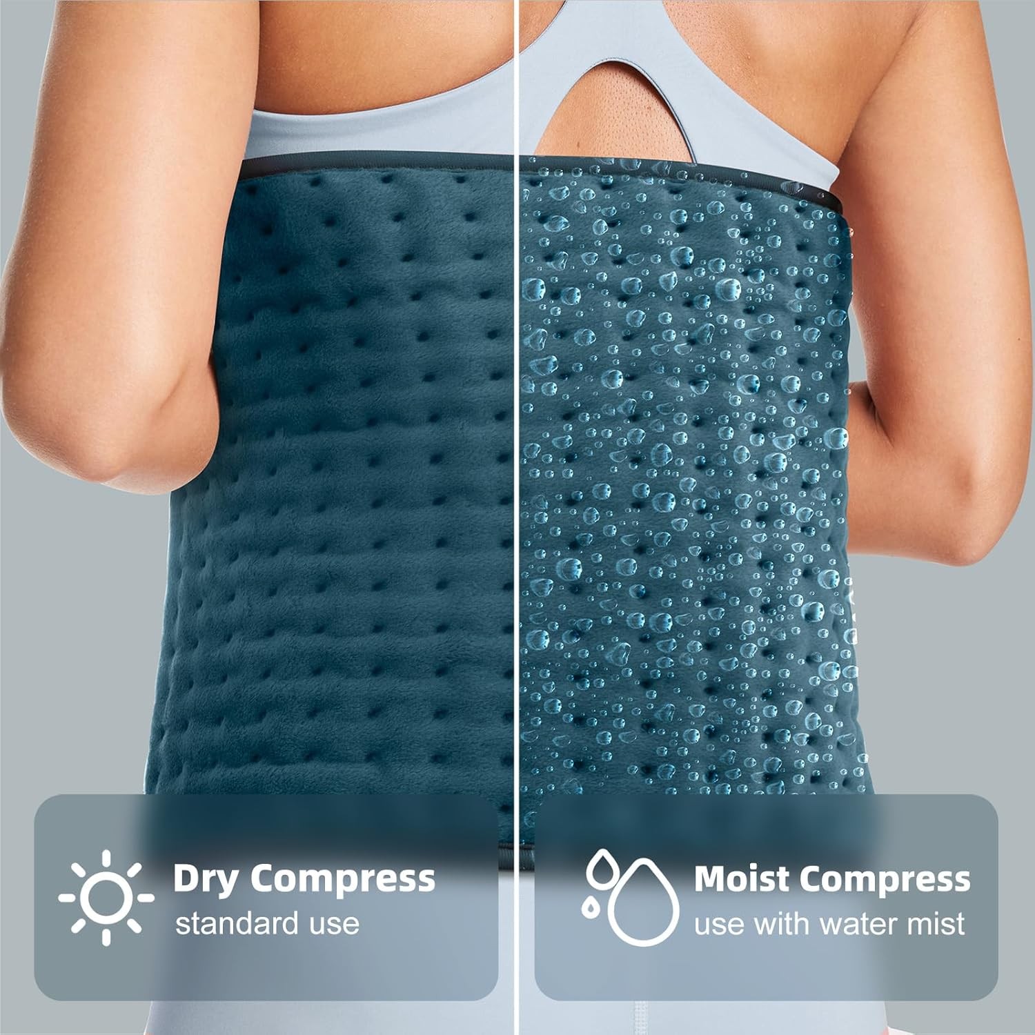 Heating Pad for Back Pain Relief, Electric Heating Pads for whole body 12"x24"