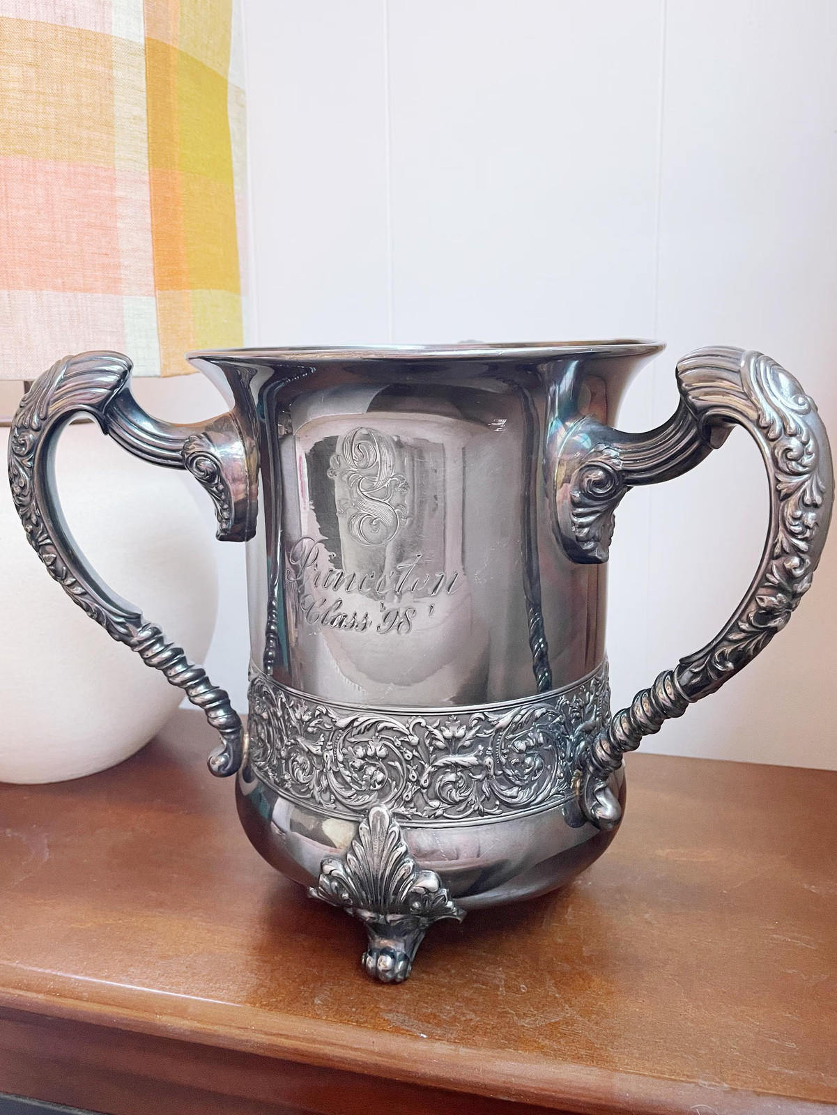 Antique 1898 Silverplated Princeton University Trophy