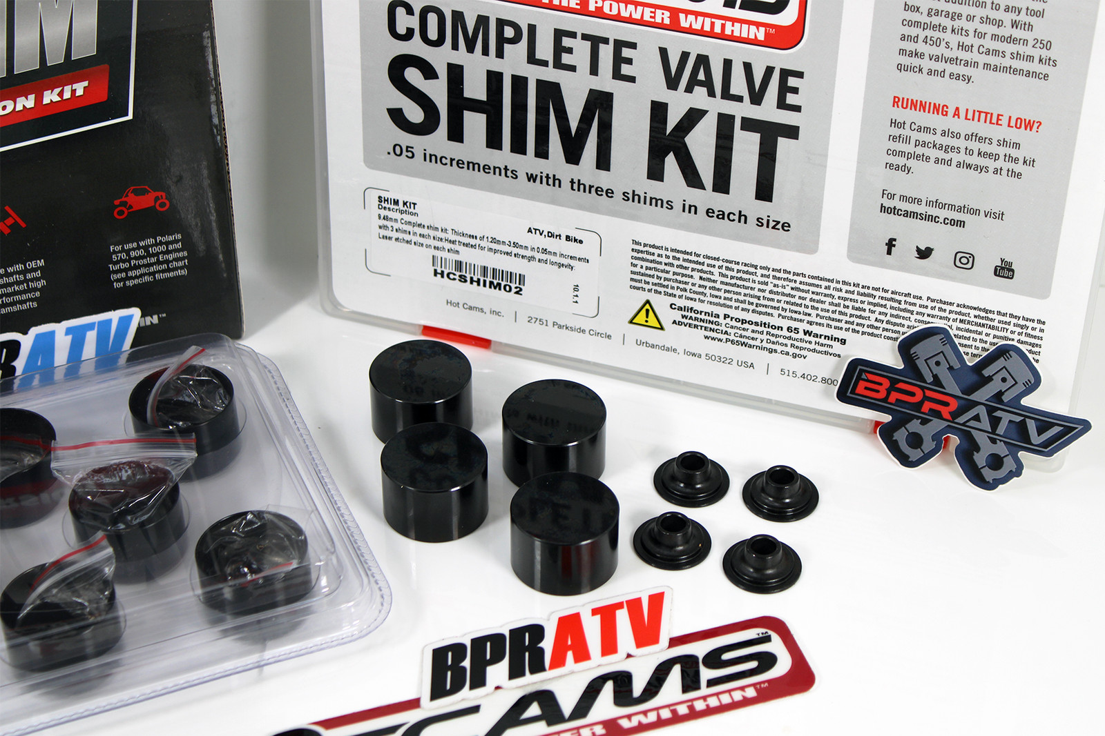 14-20 Polaris RZR 900 XP 900 Hot Cams Valve Shim Conversion Kit Hotcams Shim Kit