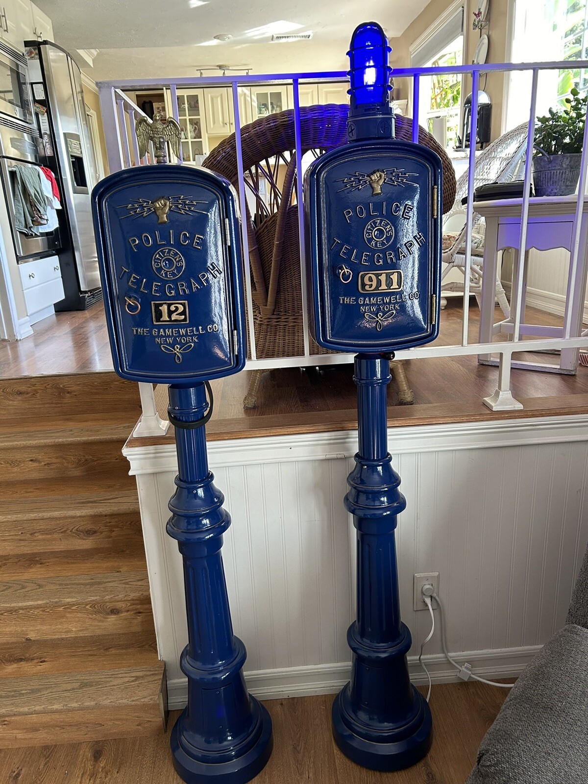 Post Pedestal for mounting a Police Gamewell Call Box