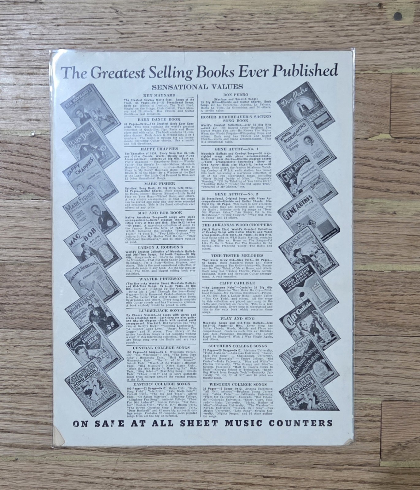 (8) Vintage Music Sheets Lot