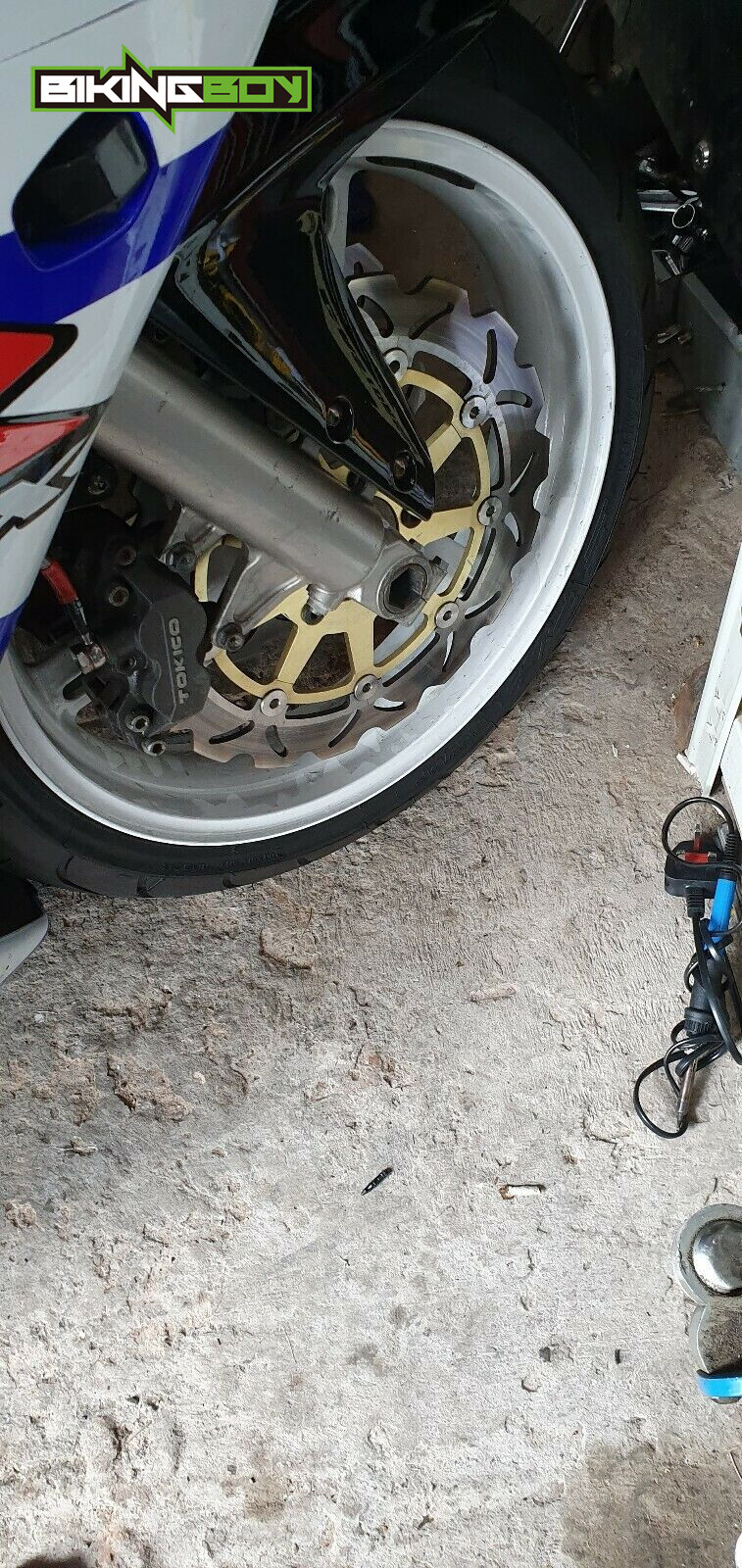 For Suzuki GSXR1000 GSXR 1000 2001 2002 Front Rear Brake Rotors Discs Pads Wave