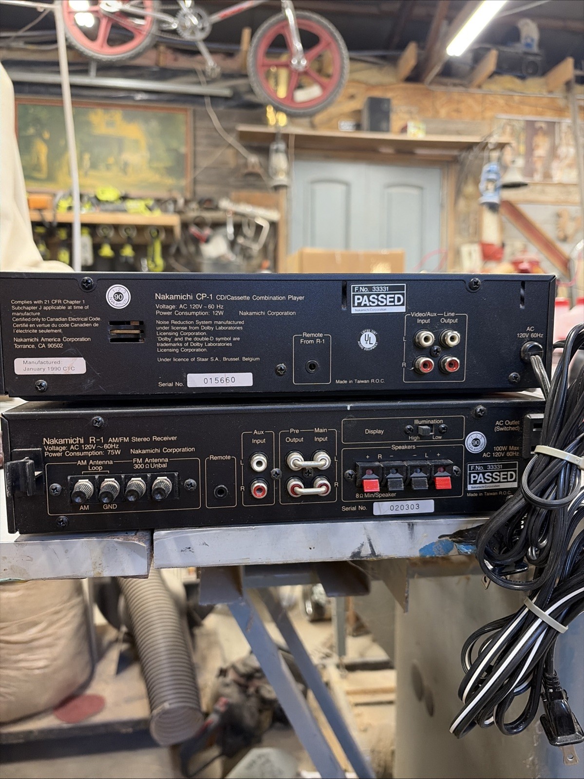 Vintage Nakamichi R-1 Stereo MICRO Receiver & CP-1 Cassette/CD